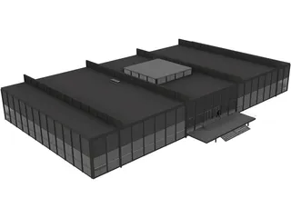 Crown Hall 3D Model preview