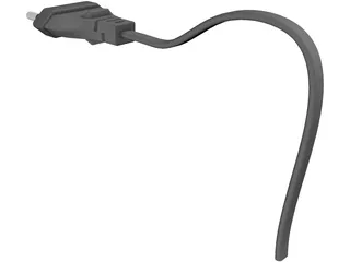 Plug Two-Pin 3D Model preview