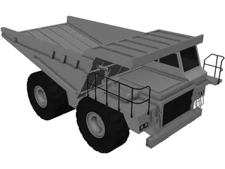 Mine Truck 3D Model preview