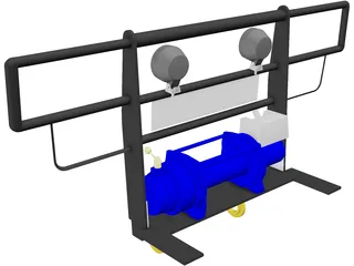 Winch Plate 3D Model preview