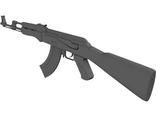 AK-47 3D Model preview