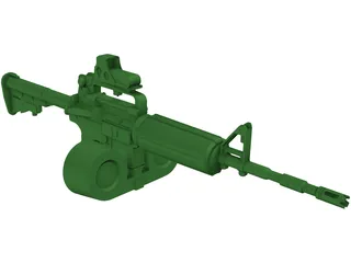 M4A1 3D Model preview