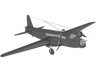 Vickers Wellington MK.III 3D Model preview