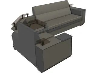 Sofa Liverpool 3D Model preview