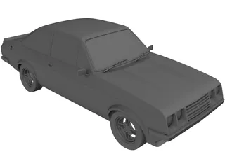 Ford Escort MK2 3D Model preview