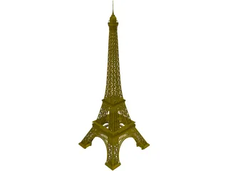 Eiffel Tower 3D Model preview