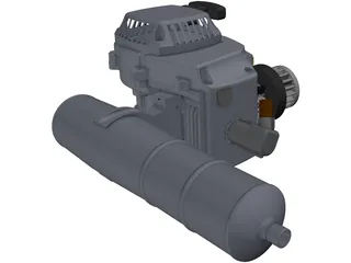 Zenoah 270 RC 3D Model preview