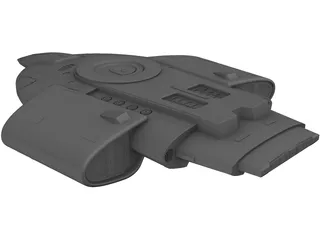 Star Trek USS Defiant 3D Model preview