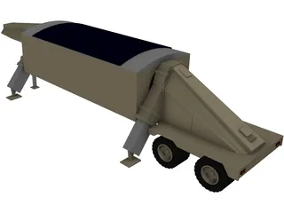 THAAD Radar 3D Model preview