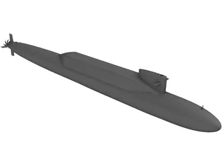 Jin class Missile Submairne 3D Model preview