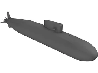 Arihant Class Missile Submarine 3D Model preview