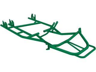 Chassis Tony Kart Extreme 3D Model preview