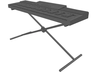Keyboard Electric 3D Model preview
