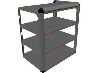 Stereo Rack 3D Model preview