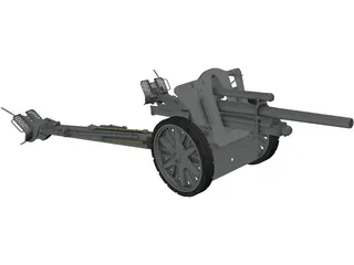 Light Field Howitzer 3D Model preview