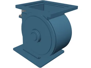 Silo Discharge Valve 3D Model preview