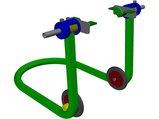 Motorcycle Jack 3D Model preview