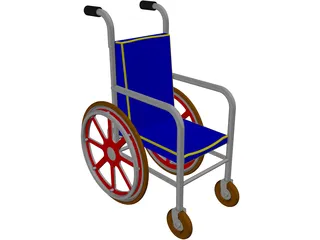 Wheelchair 3D Model preview