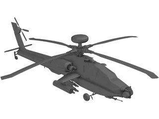 Boeing AH-64 Apache 3D Model preview
