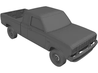 Ford Ranger LTX (1998) 3D Model preview