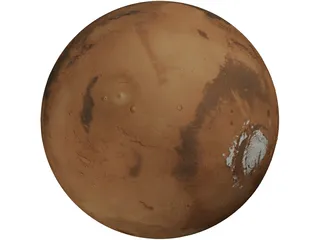 Planet Mars 3D Model preview