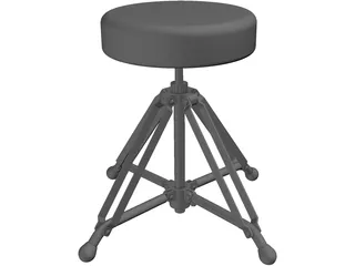 Drum Chair 3D Model preview