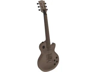 Gibson Les Paul Electric Guitar 3D Model preview
