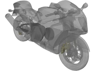 Suzuki Hayabusa 3D Model preview