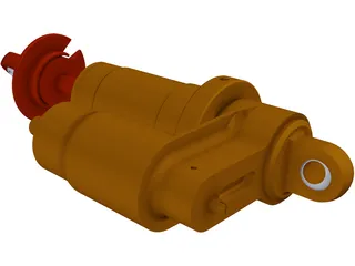Shock Absorber PA-7800 3D Model preview