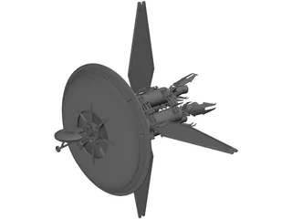 Babylon 5 Earth Force One 3D Model preview