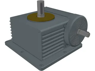 Electric Motor 3D Model preview