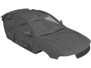 Interior Audi S4 (2000) 3D Model preview