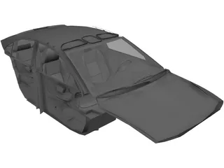 Interior Volvo S60 (2004) 3D Model preview