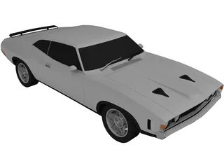 Ford Falcon XA GT 3D Model preview