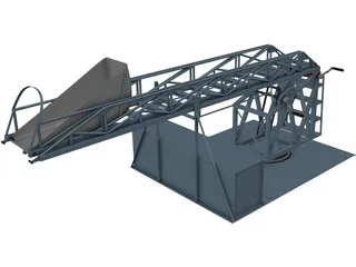 Crane for Pickup Truck 3D Model preview
