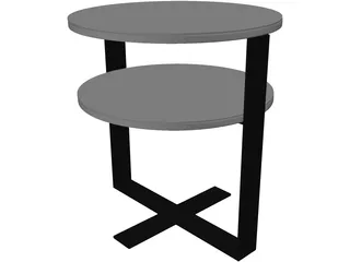Low Table 3D Model preview