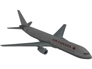 Boeing 767 Air Canada [+Interior] 3D Model preview