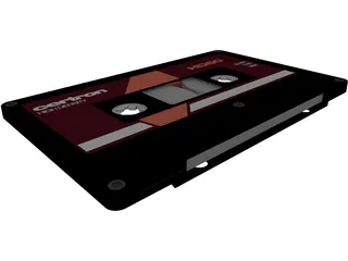 Cassette Tape 3D Model preview