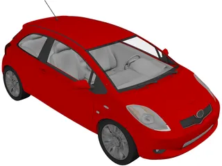 Toyota Yaris 3D Model preview