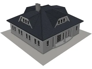 House Amsterdam Holland 3D Model preview
