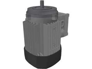 Motor GR63 0.12 0.25KW B14 3D Model preview