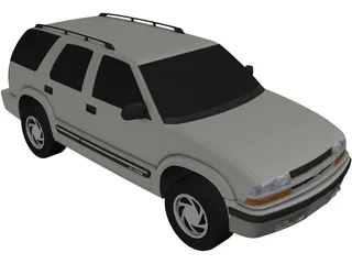 Chevrolet Blazer 4 door (2001) 3D Model preview