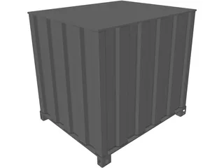 Shipping Cargo Square Container 3D Model preview