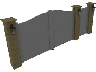 Gate 3D Model preview