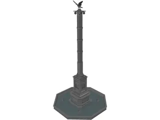 Eagle Monument 3D Model preview