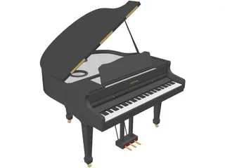 Piano 3D Model preview