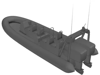 RHIB 3D Model preview