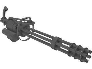 GAU-19 Machine gun 3D Model preview