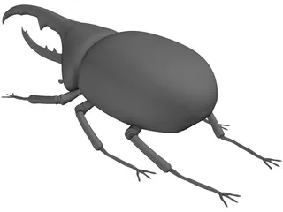 Hercules Beetle 3D Model preview