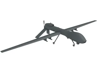 General Atomics MQ-1C Sky Warrior UAV 3D Model preview